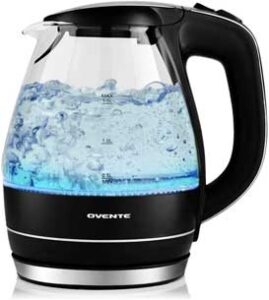 Ovente Portable Electric Glass Kettle