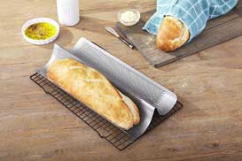 Chicago Metallic Commercial II Non-Stick Perforated French Bread Pan