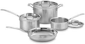 Cuisinart MCP-7N MultiClad Pro Stainless-Steel Cookware Set