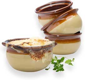 French Onion Crock Soup Bowls Set