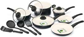 GreenLife Soft Grip Absolutely Toxin-Free Healthy Ceramic Cookware Set