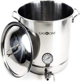 GasOne 10 Gallon Stainless Steel Home Brew Kettle Pot