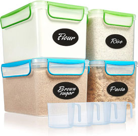 GoodCups® 4 Large Airtight Food Storage Containers