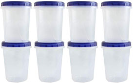 Twist Top Food smoothie Containers With Seal Lid