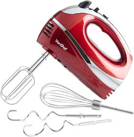 VonShef Hand Mixer Whisk With Chrome Beater