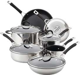 Circulon Momentum Stainless Steel Nonstick Cookware Set 