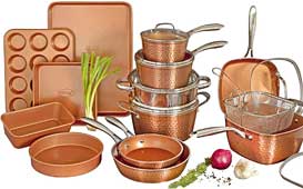 Gotham Steel Hammered Copper Collection Cookware