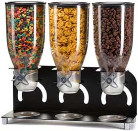 Mind Reader Metal Triple Cereal Dispenser