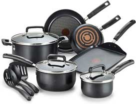 T-fal Signature Nonstick Dishwasher Safe Cookware Set