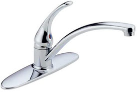 Delta Faucet Foundations Single-Handle Kitchen Sink Faucet