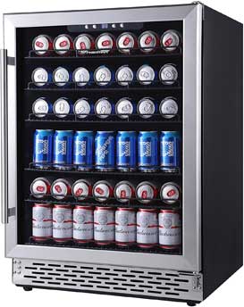 Phiestina 24 Inch Beverage Cooler Refrigerator