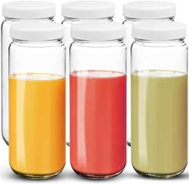 Bedoo 6 Pack Glass Juicing Bottles