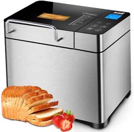 KBS Stainless Steel Bread Dough Maker with Auto Fruit Nut Dispenser