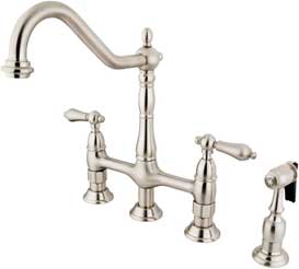 Kingston Brass KS1278ALBS Heritage Kitchen Faucet