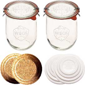 Weck Tulip Jars