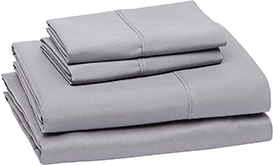 Amazon Basics Lightweight Super Soft Easy Care Microfiber Bed Sheet Set