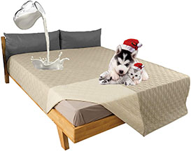 CLEAN ELF 100% Waterproof Dog Bed Cover