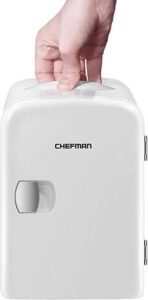  Chefman Mini Portable White Personal Fridge