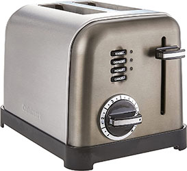  Cuisinart CPT-160BKS 2-Slice Metal Classic Toaster